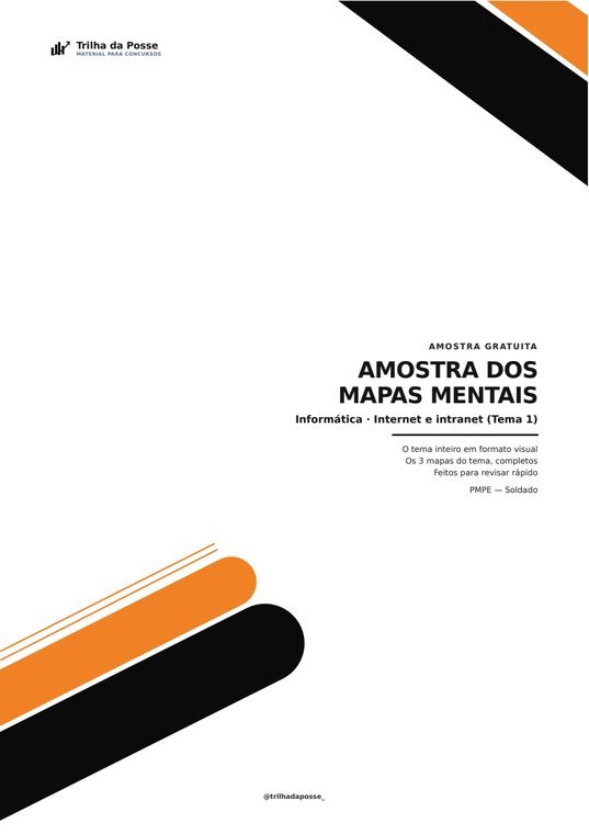 Capa da amostra dos mapas mentais